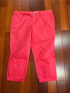 GAP Cropped Ankle Pants in Bright Pink ladies size 12